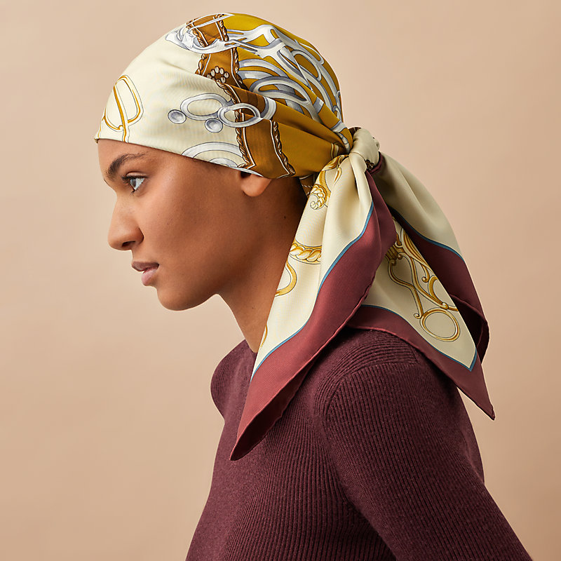 Hermes best sale head scarf